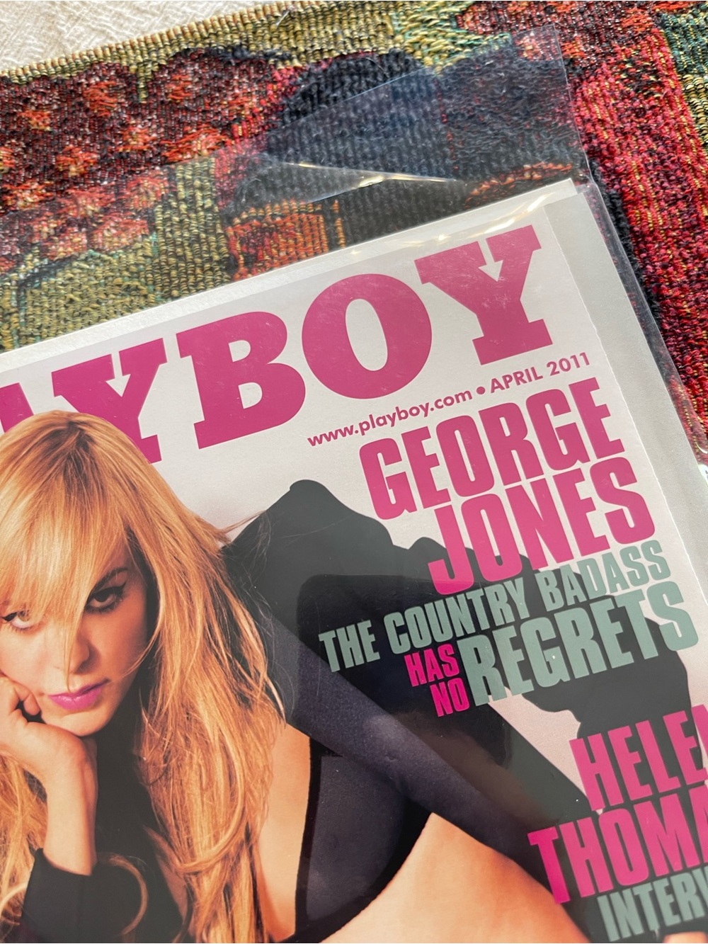 PLAYBOY MAGAZINE APRIL 2011 GEORGE JONES TARYN MANNING JACLYN SWEDBERG